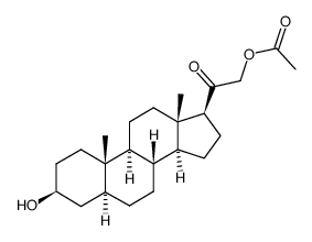 (3β,5β)-Tetrahydro 11-Deoxycorticosterone 21-Acetate结构式