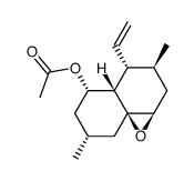 (1RS,2SR,4RS,4aSR,6RS,8SR,8aSR)-8-(acetyloxy)-2,6-dimethyl-4,4a-epoxy-1-ethenyldecahydronaphthalene Structure