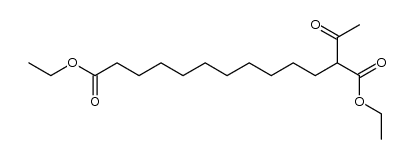 2-acetyl-tridecanedioic acid diethyl ester Structure