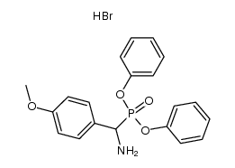 diphenyl [(amino)(p-methoxyphenyl)methyl]phosphonate hydrobromide结构式