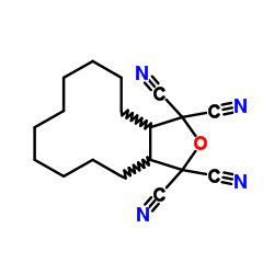 3a,4,5,6,7,8,9,10,11,12,13,13a-dodecahydrocyclododeca[c]furan-1,1,3,3-tetracarbonitrile Structure