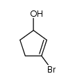 3-bromo-2-cyclopentene-1-ol结构式