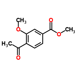 Methyl 4-acetyl-3-methoxybenzoate结构式