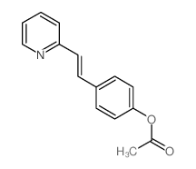 Phenol,4-[2-(2-pyridinyl)ethenyl]-, 1-acetate structure