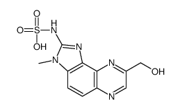 N-(8-Hydroxymethyl-3-methylimidazo(4,5-f)quinoxalin-2-yl)sulfamic acid结构式