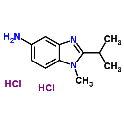 2-ISOPROPYL-1-METHYL-1 H-BENZOIMIDAZOL-5-YLAMINE DIHYDROCHLORIDE结构式