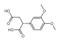 (2R)-2-(3,4-DIMETHOXYPHENYL)BUTANEDIOIC ACID Structure