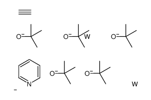 acetylene,carbanide,2-methylpropan-2-olate,pyridine,tungsten Structure