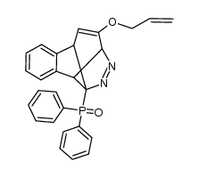 (10-(allyloxy)-3,3a,8,8a-tetrahydro-3,8-ethenoindeno[2,1-c]pyrazol-8a-yl)diphenylphosphine oxide structure