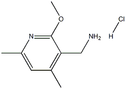 [(2-methoxy-4,6-dimethyl-3-pyridinyl)methyl]amine hydrochloride结构式