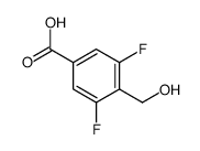 3,5-difluoro-4-(hydroxymethyl)benzoic acid structure