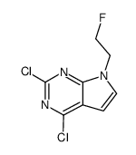 2,4-dichloro-7-(2-fluoroethyl)-7H-pyrrolo[2,3-d]pyrimidine picture