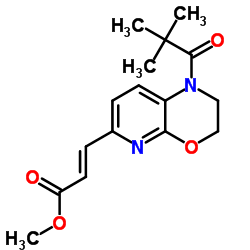 Methyl (2E)-3-[1-(2,2-dimethylpropanoyl)-2,3-dihydro-1H-pyrido[2,3-b][1,4]oxazin-6-yl]acrylate Structure