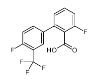 2-fluoro-6-[4-fluoro-3-(trifluoromethyl)phenyl]benzoic acid结构式