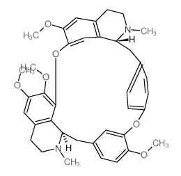 16H-1,24:6,9-Dietheno-11,15-metheno-2H-pyrido[2',3':17,18][1,11]dioxacycloeicosino[2,3,4-ij]isoquinoline,3,4,4a,5,16a,17,18,19-octahydro-12,21,22,26-tetramethoxy-4,17-dimethyl-,(4aR,16aR)- structure