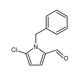 N-phenylmethyl-5-chloropyrrole-2-carboxaldehyde结构式