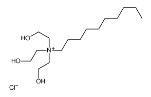 decyl-tris(2-hydroxyethyl)azanium,chloride Structure