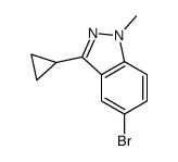 5-Bromo-3-cyclopropyl-1-methyl-1H-indazole structure