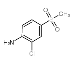 2-氯-4-(甲基磺酰基)苯胺结构式