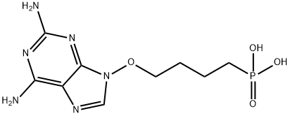 {4-[(2,6-Diamino-9H-purin-9-yl)oxy]butyl}phosphonic acid结构式