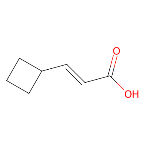 (2E)-3-cyclobutylprop-2-enoic acid结构式