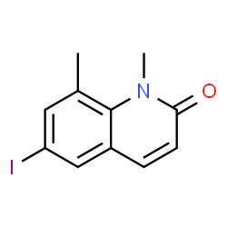 2(1H)-Quinolinone,6-iodo-1,8-dimethyl-(9CI)结构式