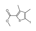 methyl 5-iodo-3,4-dimethylthiophene-2-carboxylate结构式