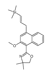 2-[2-Methoxy-4-((E)-3-trimethylsilanyl-allyl)-naphthalen-1-yl]-4,4-dimethyl-4,5-dihydro-oxazole Structure