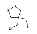 4,4-bis(bromomethyl)-1,2-dithiolane Structure