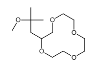 2-(2-methoxy-2-methylpropyl)-1,4,7,10-tetraoxacyclododecane结构式