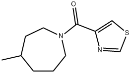 4-甲基-1-(1,3-噻唑-4-羰基)氮杂环庚烷结构式