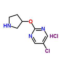 5-Chloro-2-(3-pyrrolidinyloxy)pyrimidine hydrochloride (1:1)结构式