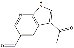 3-Acetyl-7-azaindole-5-carbaldehyde Structure