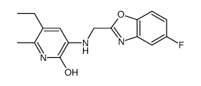 5-ethyl-3-[(5-fluoro-1,3-benzoxazol-2-yl)methylamino]-6-methyl-1H-pyridin-2-one结构式