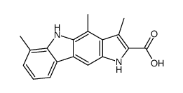 3,4,6-trimethylpyrrolo[3,2-b]carbazole-2-carboxylic acid Structure