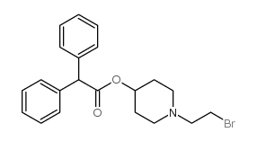 Benzeneacetic acid, alpha-phenyl-, 1-(2-bromoethyl)-4-piperidinyl este r structure