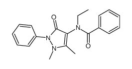 N-(1,5-dimethyl-3-oxo-2-phenylpyrazol-4-yl)-N-ethylbenzamide Structure