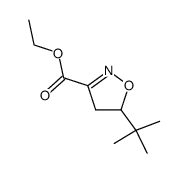 ethyl 5-(tert-butyl)-4,5-dihydroisoxazole-3-carboxylate结构式