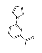 1-(3-pyrrole-1-phenyl)ethanone结构式