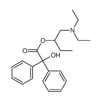 1-(diethylamino)butan-2-yl 2-hydroxy-2,2-diphenylacetate结构式