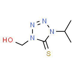 5H-Tetrazole-5-thione,1,4-dihydro-1-(hydroxymethyl)-4-(1-methylethyl)-(9CI) picture