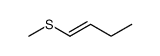 1-buten-1-yl methyl sulfide Structure