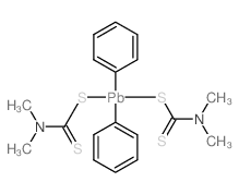 Plumbane,bis[[(dimethylamino)thioxomethyl]thio]diphenyl- (9CI)结构式