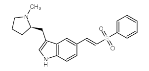 (R)-3-((1-METHYLPYRROLIDIN-2-YL)METHYL)-5-(2-(PHENYLSULFONYL)VINYL)-1H-INDOLE Structure