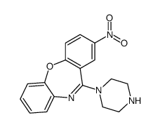 8-nitro-6-piperazin-1-ylbenzo[b][1,4]benzoxazepine结构式