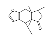 (4R)-4,4a,6,7,7a,8-Hexahydro-4β,4aβ,7β,7aβ-tetramethyl-5H-indeno[5,6-b]furan-5-one结构式