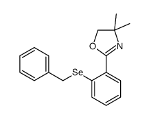 2-(2-benzylselanylphenyl)-4,4-dimethyl-5H-1,3-oxazole结构式