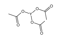 四水合乙酸钇(III)结构式