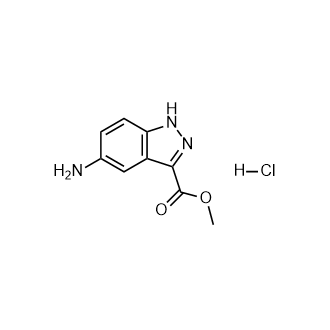 Methyl 5-amino-1H-indazole-3-carboxylate hydrochloride Structure