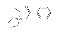 α-Triaethylstannyl-acetophenon结构式